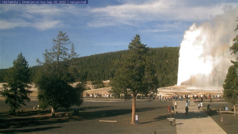 old faithful webcam|Yellowstone National Park Webcams